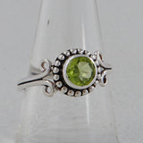 Peridot Silver Ring