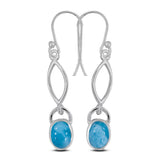 Rainbow Moonstone Silver Earring