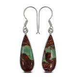 Chrysoprase Silver Earring