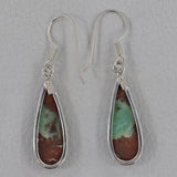 Chrysoprase Silver Earring