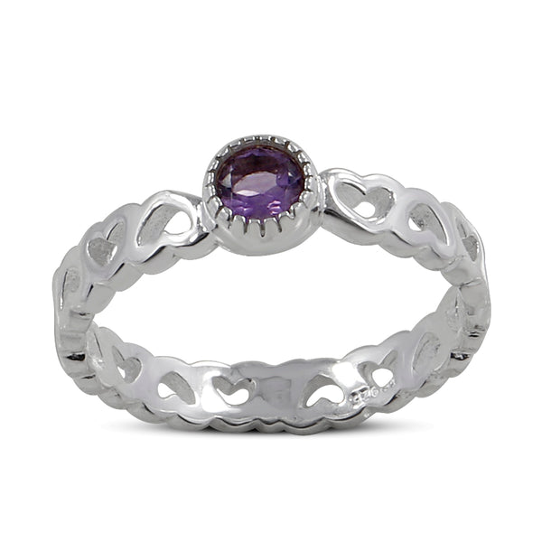 925 Sterling Silver Amethyst Rings