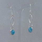 Rainbow Moonstone Silver Earring