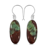 Chrysoprase Silver Earring