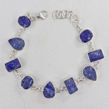 Blue Raw Tanzanite December Birthstone Bracelets