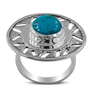 Mexican Turquoise Silver Rings
