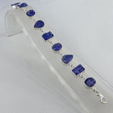 Blue Raw Tanzanite December Birthstone Bracelets