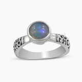 925 Silver Green Amethyst Rings