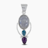 925 Sterling Silver Labradorite Pendants