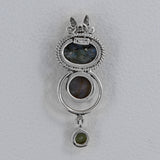 Blue Labradorite 925 Sterling Silver Pendant