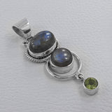 Blue Labradorite 925 Sterling Silver Pendant