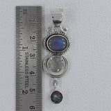 Blue Labradorite 925 Sterling Silver Pendant