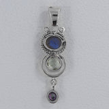 Blue Labradorite 925 Sterling Silver Pendant