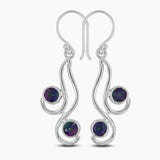 Mystic Quartz Silver Earrings