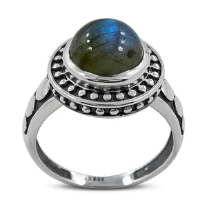 925 Silver Labradorite Rings