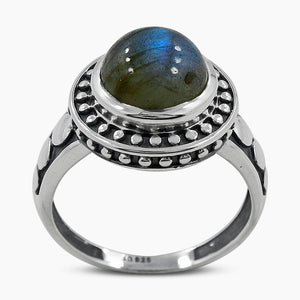 925 Silver Labradorite Rings