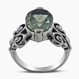 Natural Black Onyx Silver Rings