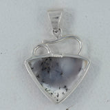 Dendritic Opal 925 Silver Pendant