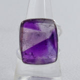 Amethyst Crystal Quartz Silver Ring