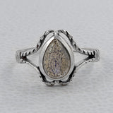 Pink Opal Silver Ring