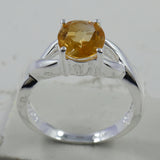 Citrine Silver Ring