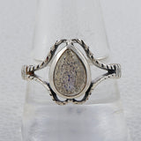 Pink Opal Silver Ring