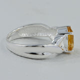 Citrine Silver Ring