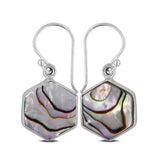 Abalone Shell Silver Earring