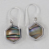 Abalone Shell Silver Earring