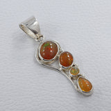 925 Sterling Silver Ethiopian Opal Pendant