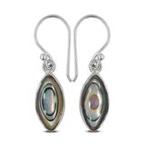 Abalone Shell Silver Earring