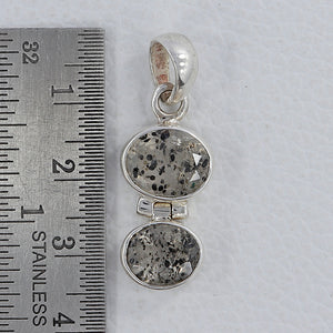 925 Sterling Silver Singing Quartz Pendant