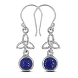 Natural Rainbow Moonstone Silver Earring