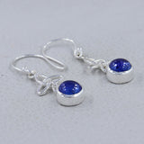 Natural Rainbow Moonstone Silver Earring