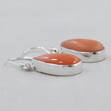 Coral Silver Earrings