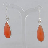 Coral Silver Earrings