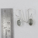 Hessonite Silver Earring