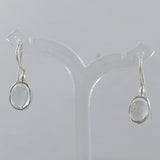 Hessonite Silver Earring