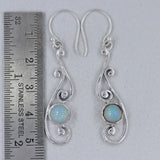 Ethiopian Opal Silver Earrings