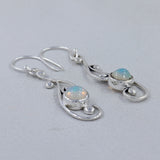 Ethiopian Opal Silver Earrings