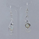 Ethiopian Opal Silver Earrings