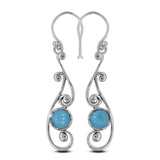 Ethiopian Opal Silver Earrings