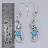 Ethiopian Opal Silver Earrings