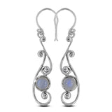 Ethiopian Opal Silver Earrings