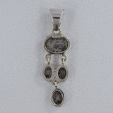 925 Sterling Silver Singing Quartz Pendant