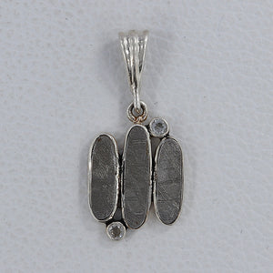 Muonionalusta Meteorite Silver Pendants
