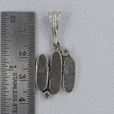 Muonionalusta Meteorite Silver Pendants