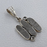 Muonionalusta Meteorite Silver Pendants