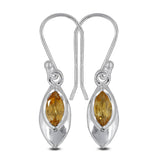 Citrine Silver Earring