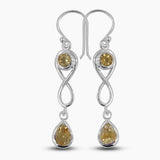 Amethyst Silver Earrings