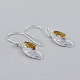 Citrine Silver Earring